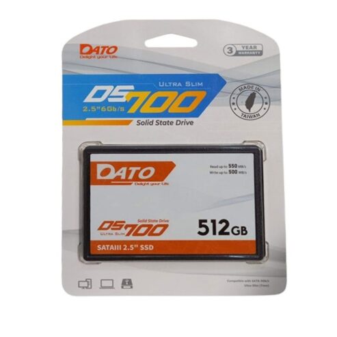 DATO SOLID STATE DRIVE SSD DS700 SATA3 2.5″ STORAGE DRIVE (512 GB)